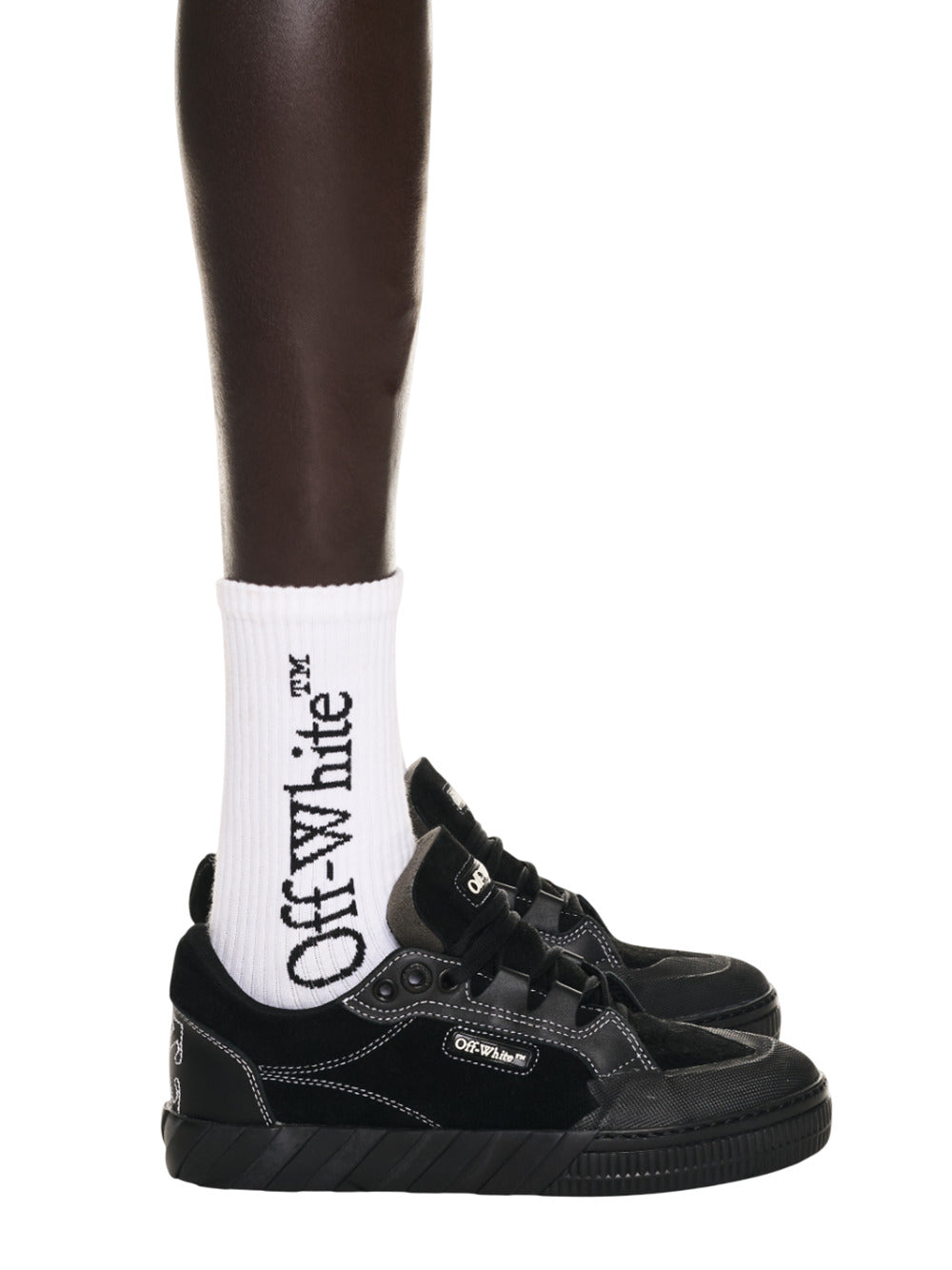 Off Off White Black 779 Vulcanized Leather Sneakers - Image 7