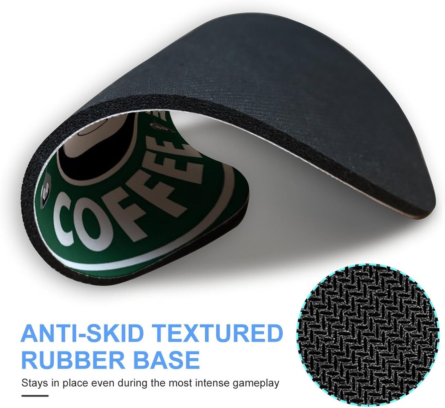 Mouse Pad Waterproof Durable Easy to Clean Non-Slip Rubber Sole for Office Gaming Stylish Cute Anime Character Unisex (Green)