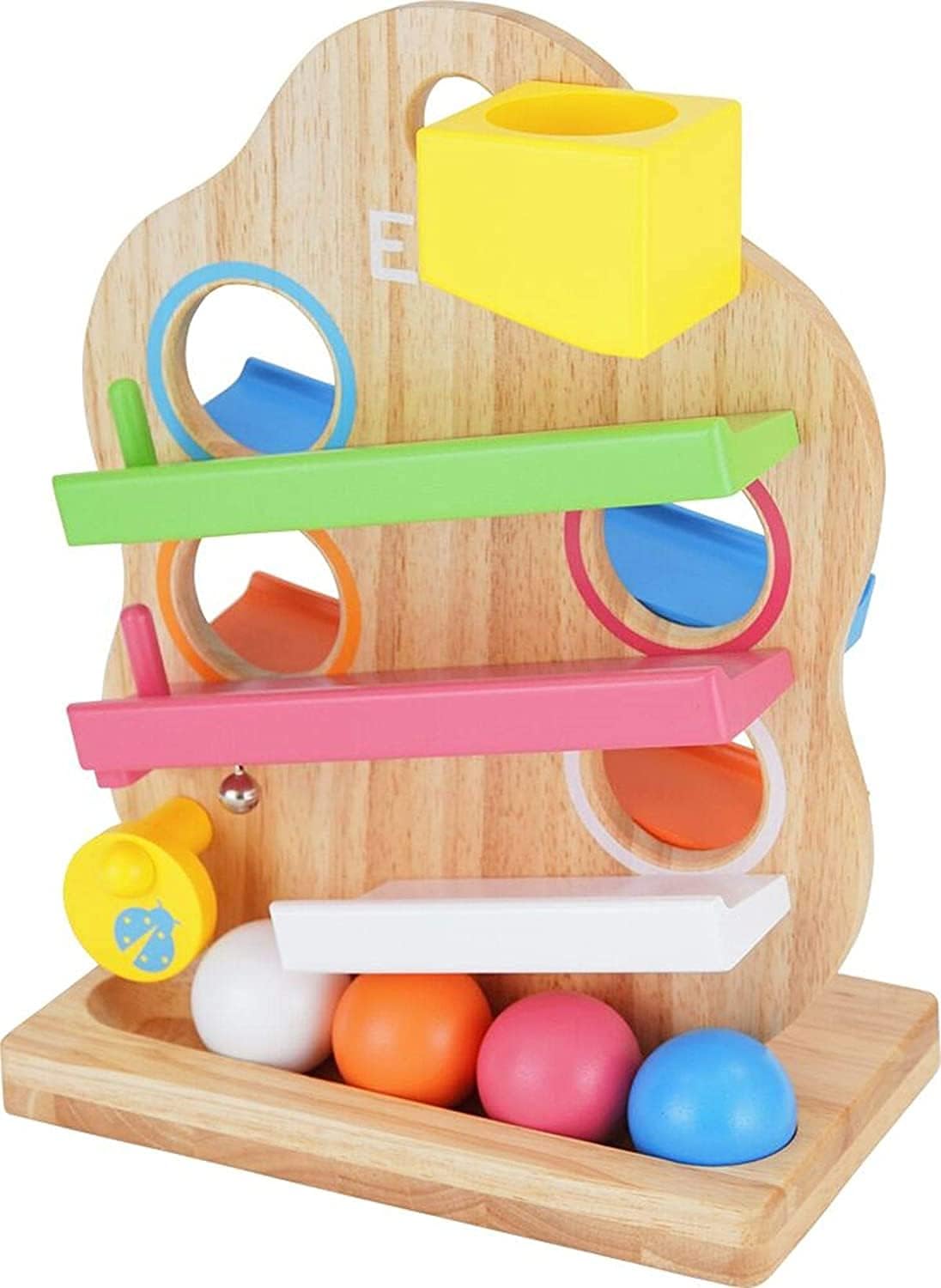 Eduté TREE Slope Toy Educational Toy Wooden Toy for 1 Year Old 2 Years Old Birthday Gift for Boys and Girls with Limited Care Guide