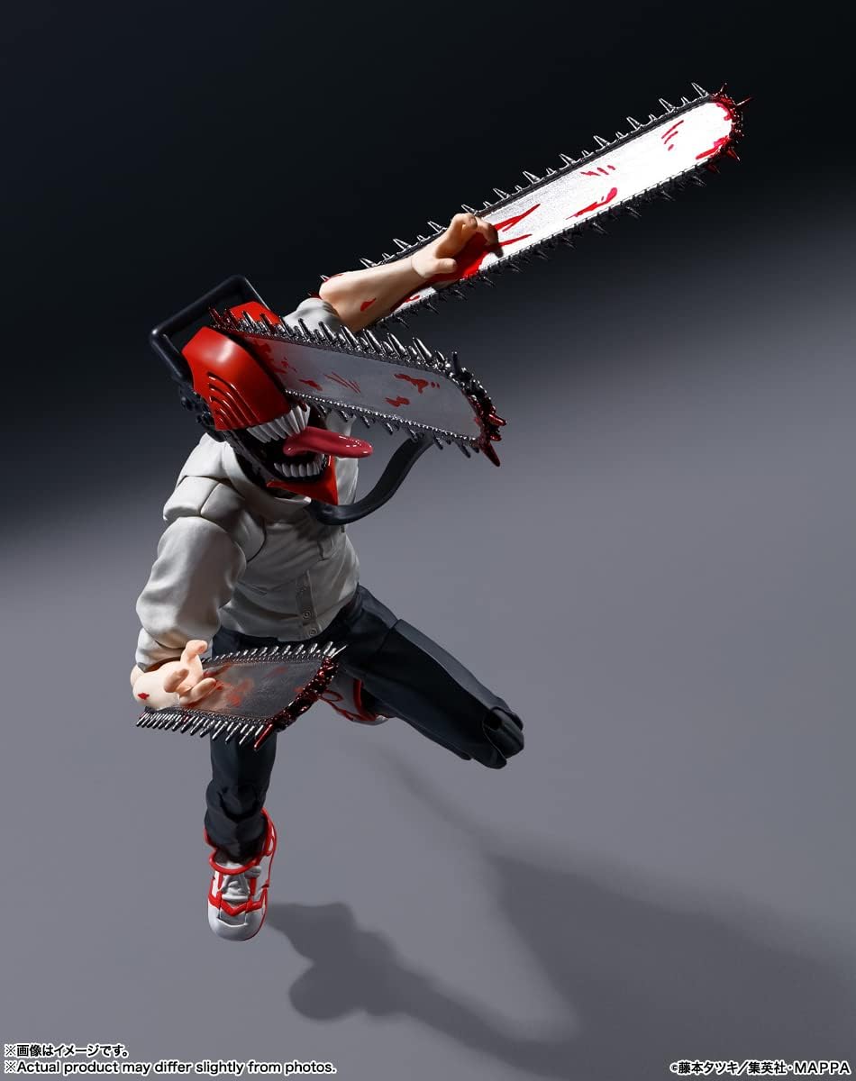 TAMASHII NATIONS S.H. Figuarts Chainsaw Man, Approx. 5.9 inches (150 mm), PVC & ABS, Pre-painted Action Figure