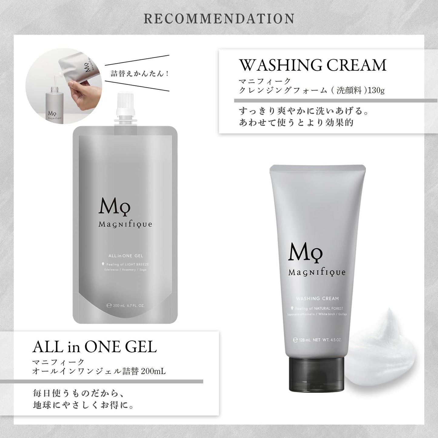 Kose Magnifique ALL in ONE Gel Men's Skin Care Lotion, 8.1 fl oz (230 ml)