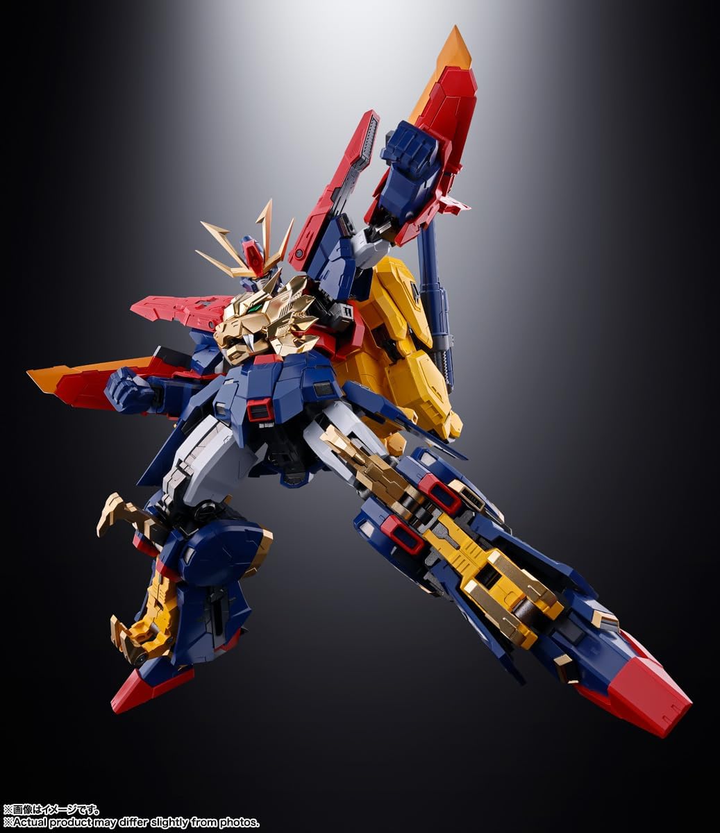 BANDAI SPIRITS Soul of Chogokin GX-113 Gundam Build Fighters Tri Strongest Mobility, Gundam Trion 3, Approx. 8.3 inches (210 mm), Die Cast & PVC & ABS, Painted Action Figure