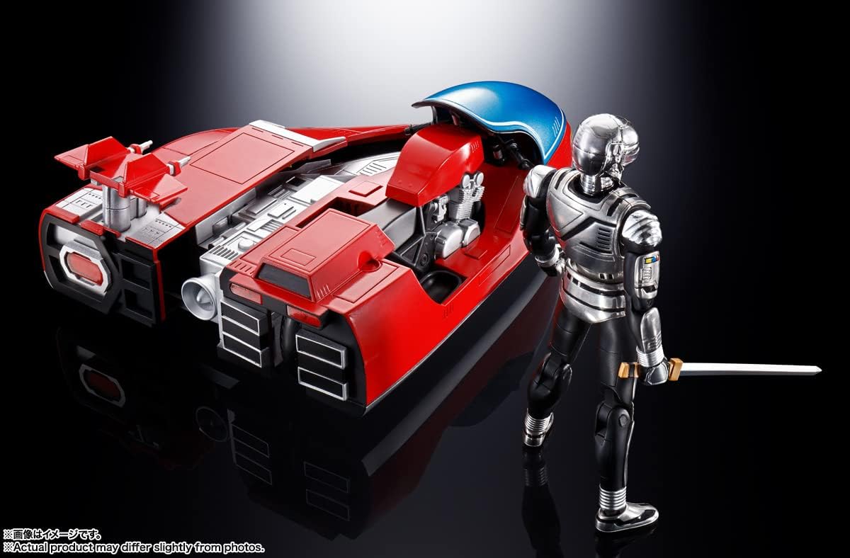 BANDAI SPIRITS Chogokin Space Detective Gavan & Cybarian, Approx. 3.9 inches (100 mm) & Approx. 5.5 inches (140 mm), Die Cast & ABS, Painted Action Figure