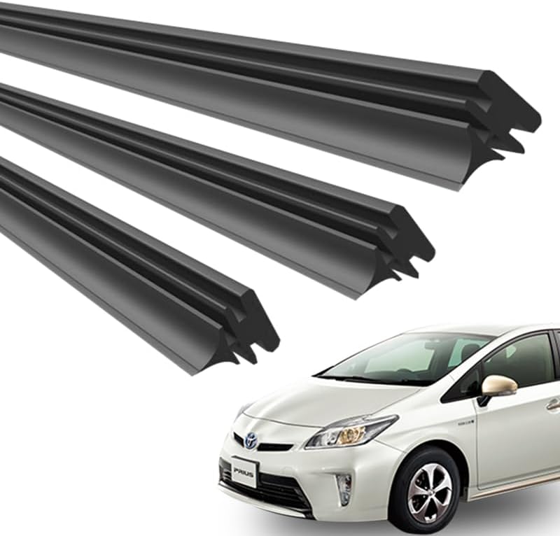ProTorque Prius 30 Series Wiper Replacement Rubber For TOYOTA PRIUS ZVW30 Early Late Toyota Genuine Compatible Driver Passenger Rear Set of 3 Custom Parts Replacement [Parallel Import]