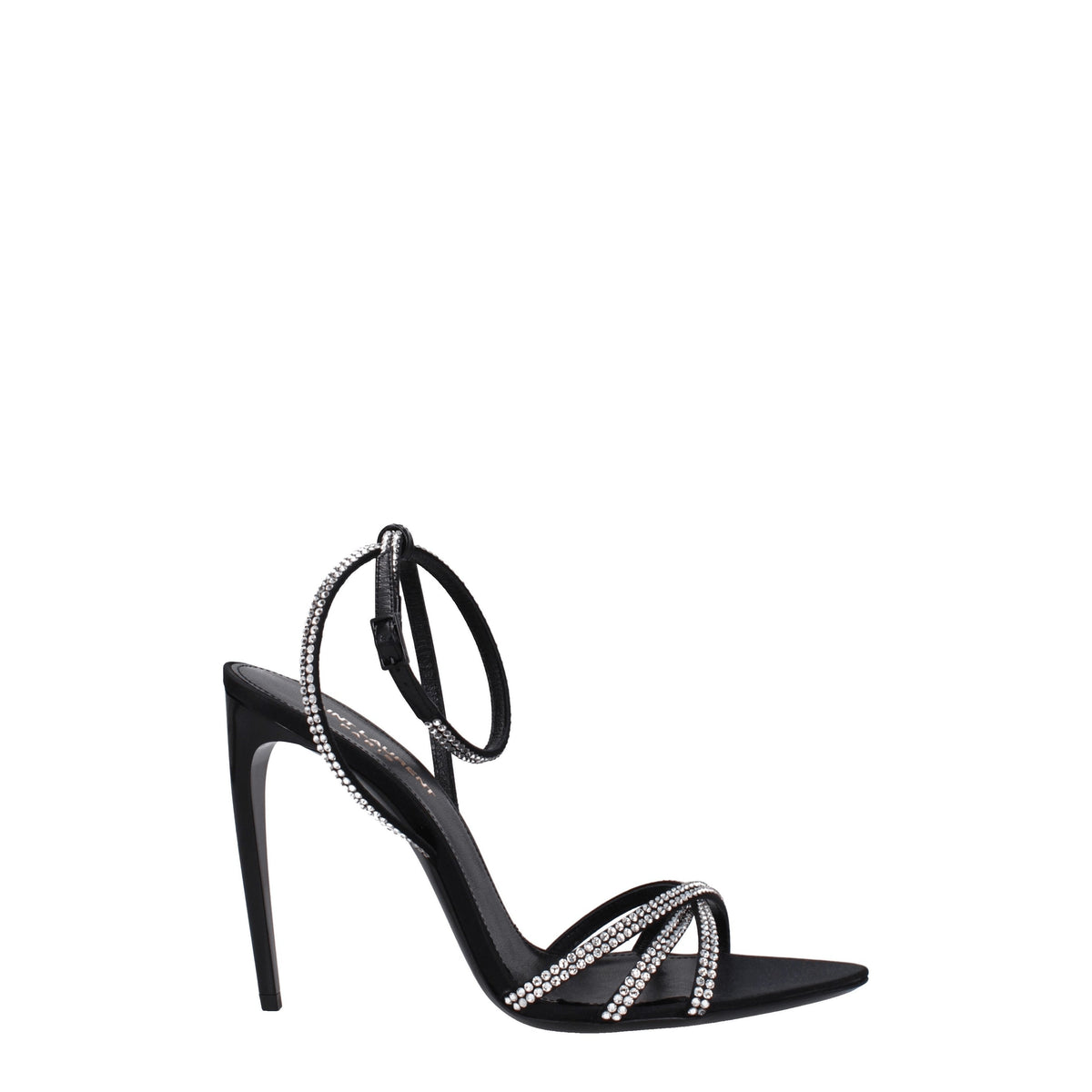 Saint セントローランサンダルAva女性サテンブラック - Image 7