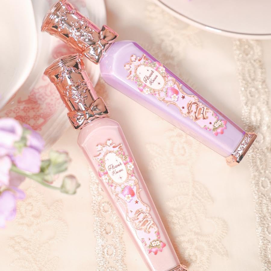 Flower knows (G01 Strawberry Macaron) Strawberry Rococo Series Glow Lip Gloss