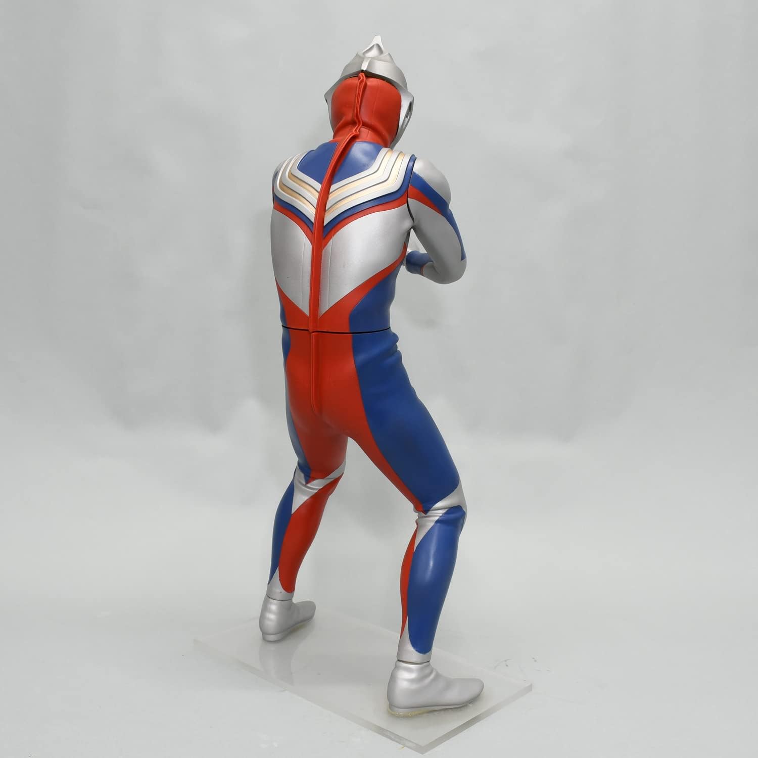Ultraman Tiga 4571587310586 Mega Soft Vinyl Kit, Reprint Edition, Non-scale, Total Height Approx. 15.7 inches (40 cm), Soft Vinyl, Unpainted, Assembly Kit, Red