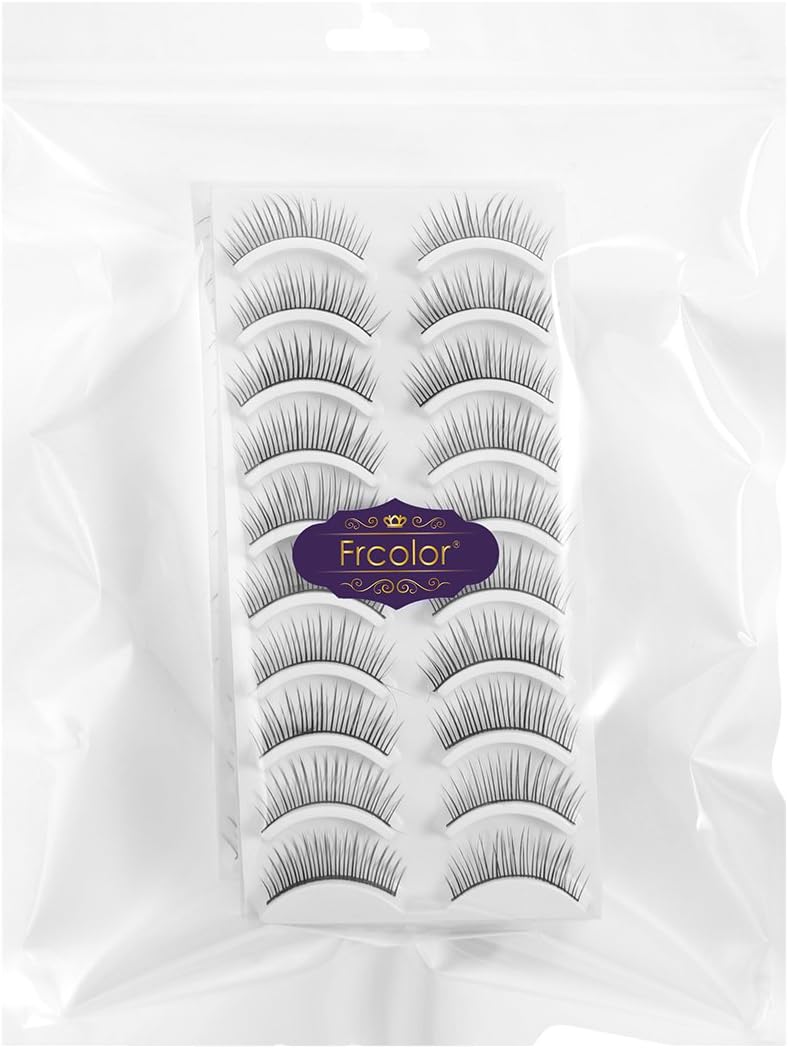 Frcolor 80 Pairs Natural Handmade Eyelash Set Eyelash Extensions Makeup Party 8 Styles
