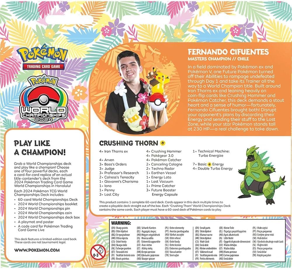 2024 Pokemon TCG World Championship Deck (1 Random Deck)