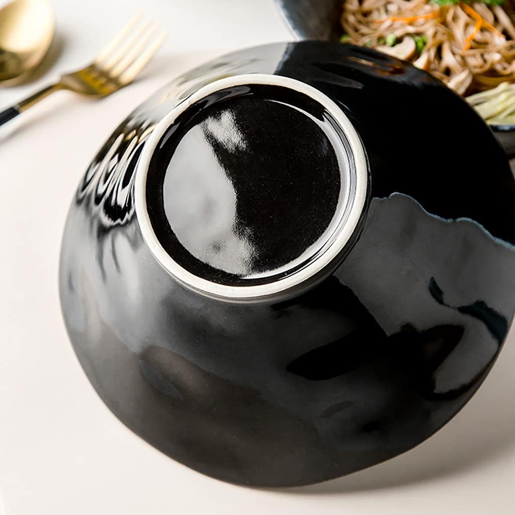 Ceramic Ramen Ramen Soup Bowl, Home Kitchen Salad Bowl, Instant Ramen, Soup, Noodle, Four, Udon, Buckwheat Mixing Bowl 850ml