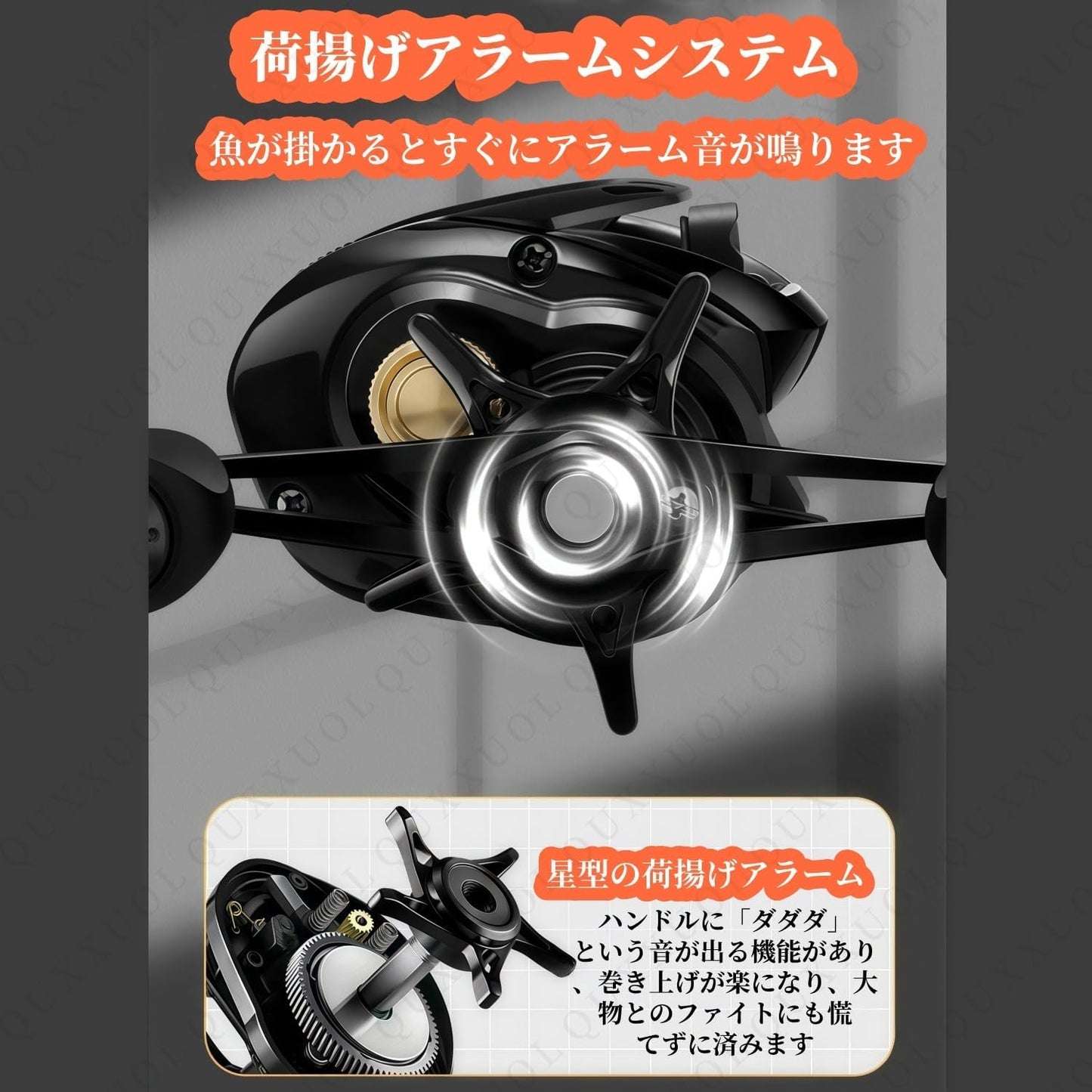 Bait Fishing Reel 7.3:1 Gear Ratio Digital Fishing Reel 10 Speed Magnetic Brake Fish Shot Alarm System Double Bearing 15kg Load Capacity Conical Line Exit Design Fast Line Exit Long Casting