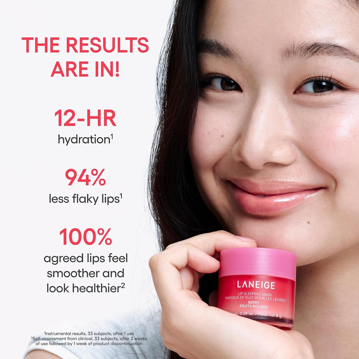 LANEIGE Lip Sleeping Mask: Hydrating & Nourishing Korean Overnight Lip Treatment Mask with Shea Butter, Vitamin C & Murumuru, Antioxidants for Flaky, Dry Lips | Korean Skin Care