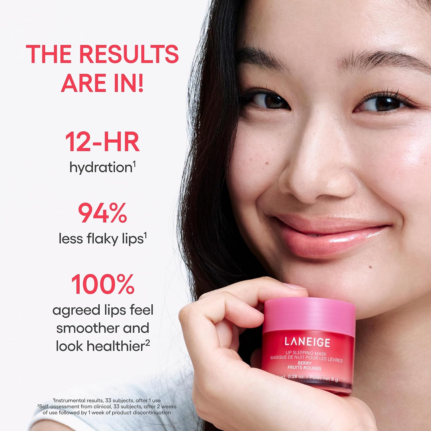 LANEIGE Lip Sleeping Mask: Hydrating & Nourishing Korean Overnight Lip Treatment Mask with Shea Butter, Vitamin C & Murumuru, Antioxidants for Flaky, Dry Lips | Korean Skin Care