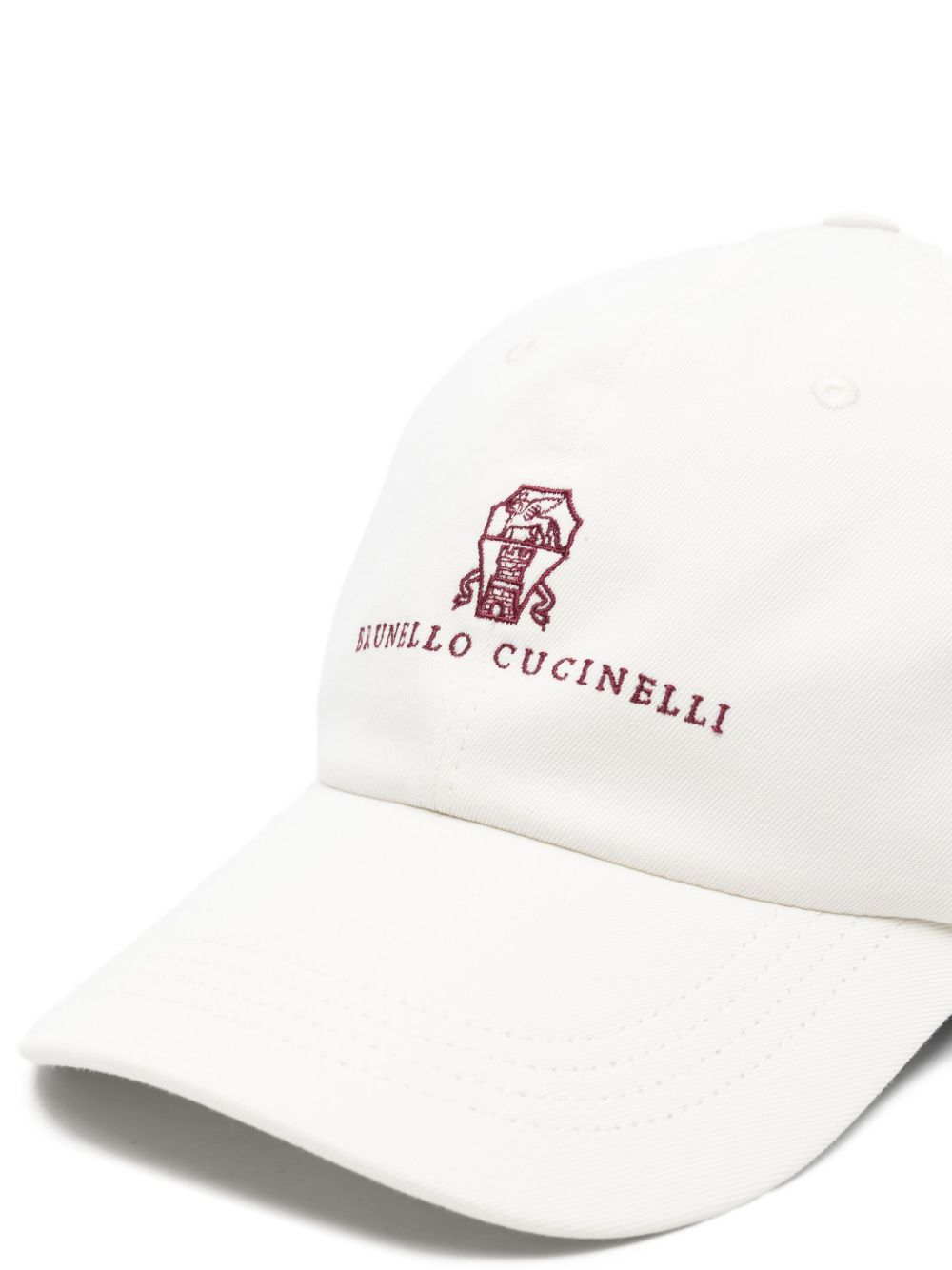 Brunello Brunello Cucinelliロゴコットン野球帽 - Image 7