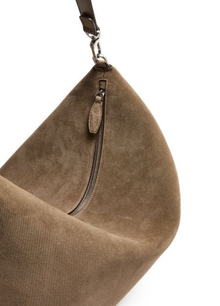 TOTEME Bevel medium bag in cord-suede - Image 7