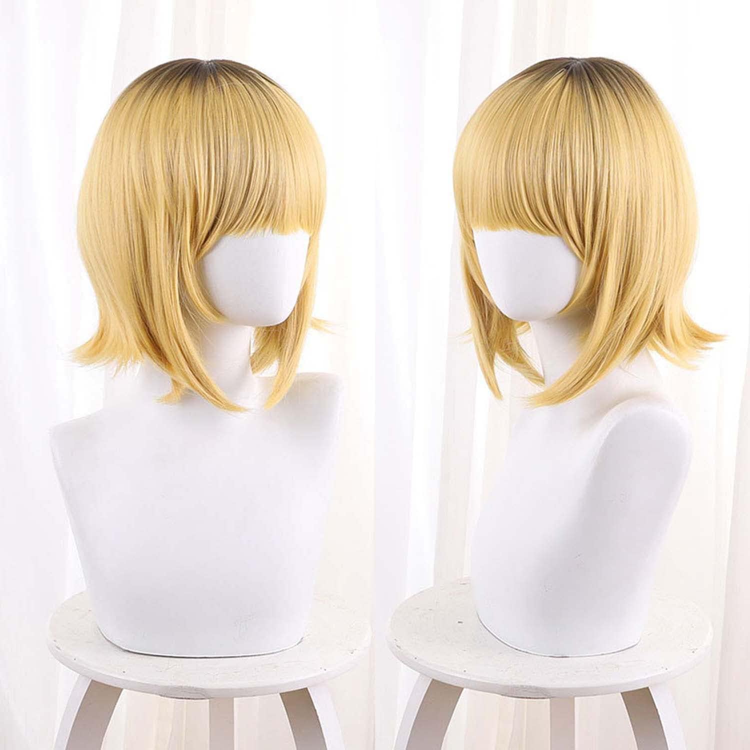 LVMEY Presentation Child Cosplay Wig, For Disguise, Heat Resistant Wig, Cosplay Accessory, Wig Net Included, Comic Cave Events, Cultural Festivals, Festivals, School Festivals