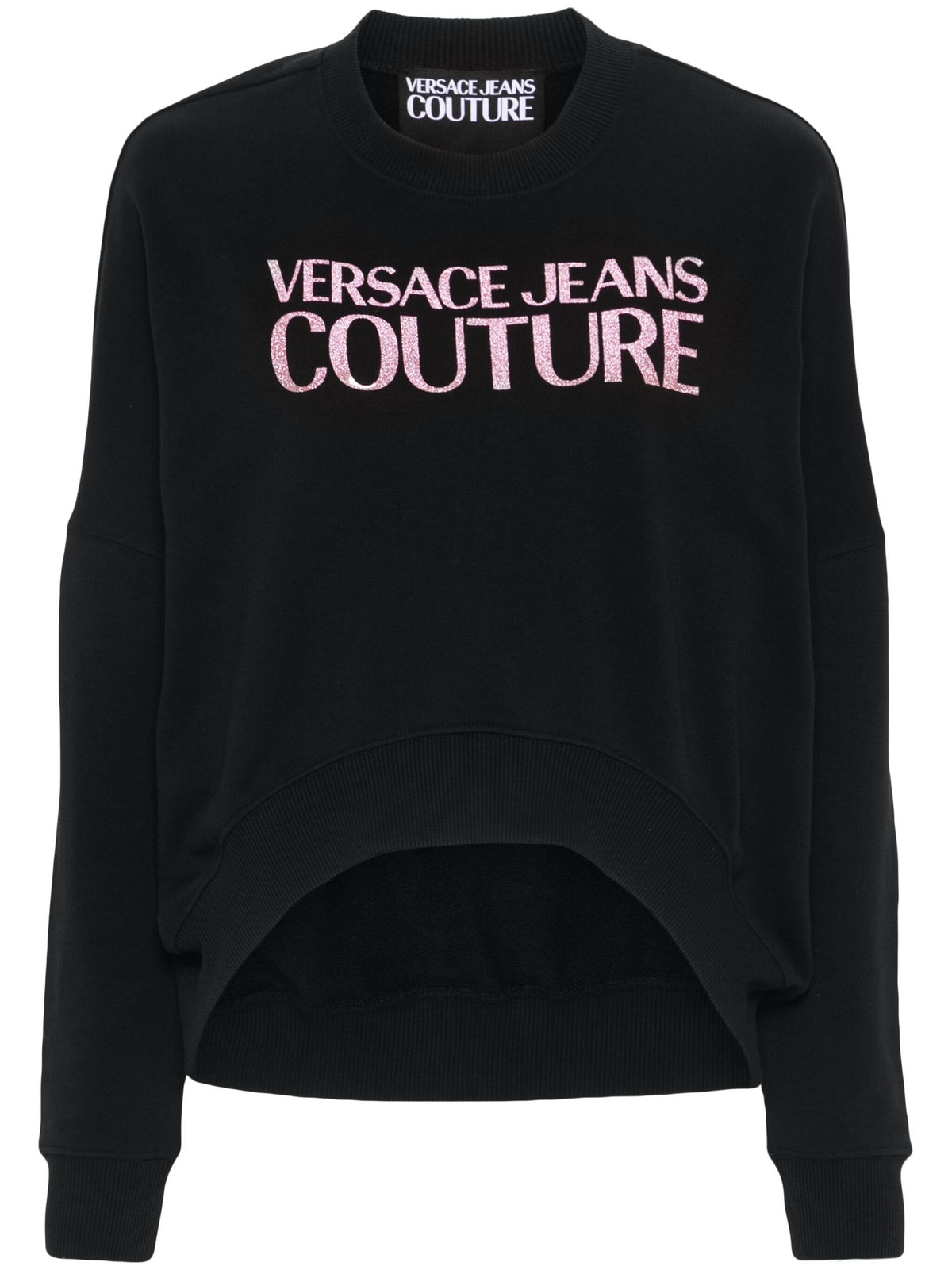 Versace ヴェルサーチジーンズクチュールロゴグミグリッタースウェットシャツ - Image 7