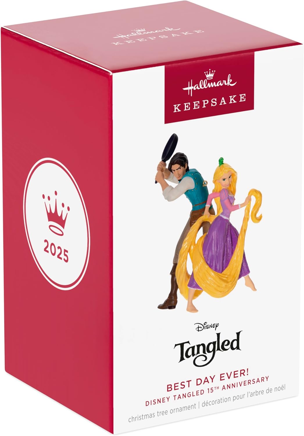 Adorno de Navidad colgante Hallmark Keepsake 2025, Disney Enredados 15 aniversario ¡El mejor día de todos!, Regalos para fans de Disney