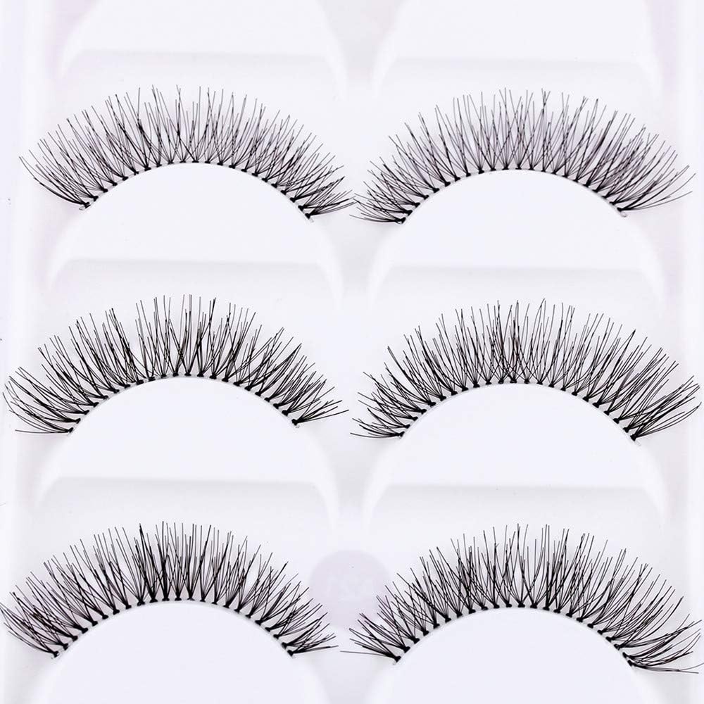 5 Pairs Natural Sparse Cross Eye Eyelash Extensions Makeup Long False Eyelashes