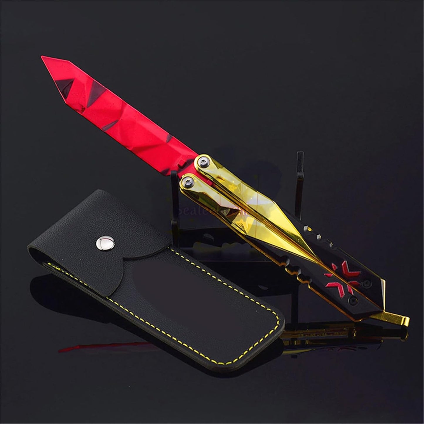 Sealeekuchi Goods Valorand Column Bit + Butterfly Knife + Kunai 3-Piece Set Champions 2021 Column Bit 2022 Butterfly Knife 2023 Kunai Melee Weapon Toy Present Case Cosplay Tool Figurine Miniature