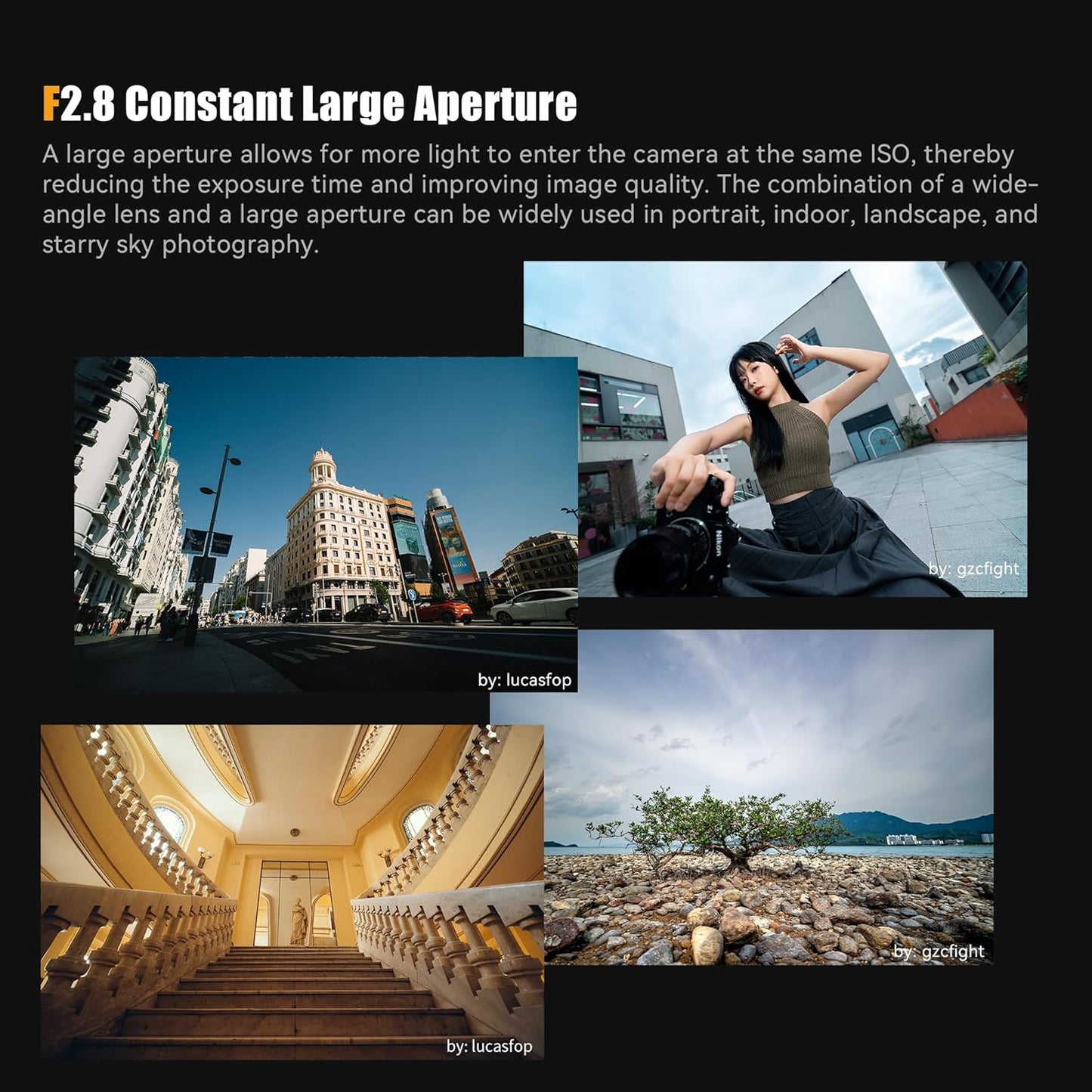 7artisans MF14mm F2.8 Full Frame Ultra Wide Angle 116° Large Aperture Single Focus Lens for Leica / Panasonic S1, DC-S1, S5, DC-S5, LUMIX S9 Series / Sigma L Series Mirrorless Cameras