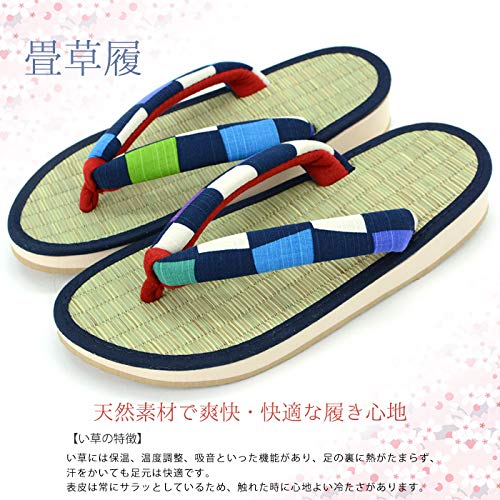 [Takeharu] Women's Sandals, Rush, Made in Japan, Zori Sandals, Round Tatami Sandals, Folding Sandals, Cute Large Size, Flowers, White, Black, Pink, Polka Dots, Non-Slip, Perfect for Your Feet,