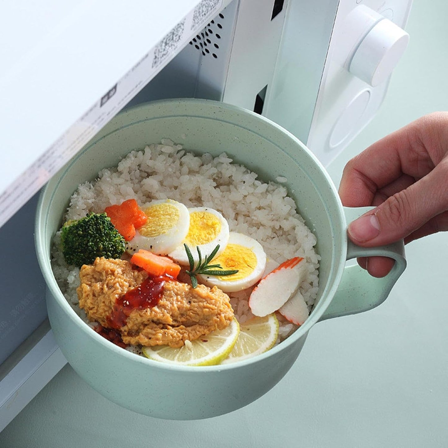 Ramen Bowl Set, Ramen Pot Set, Ramen Bowl Set, Microwave Instant Ramen Ramen Bowl, Ramen Noodle Microwave Bowl Set with Chopsticks Spoon for Ramen, Pho, Udon, Soba, Noodles