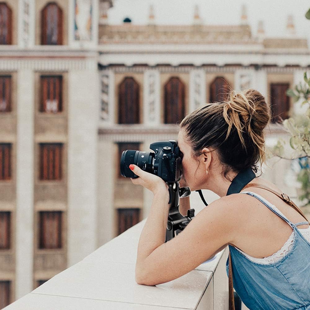 EXSHOW Large Suction Cup Mount for SLR Cameras Adhesive Sticky Pad with Safety Tether Compatible with Canon,Nikon,Olympus,Sony,Ricoh,Panasonic,Fuji,Transcend Japan,ELECOM