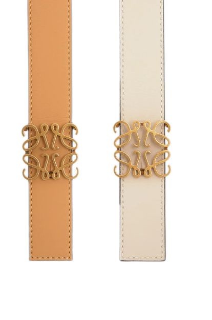 LOEWE Anagram reversible smooth calf leather belt - Image 7