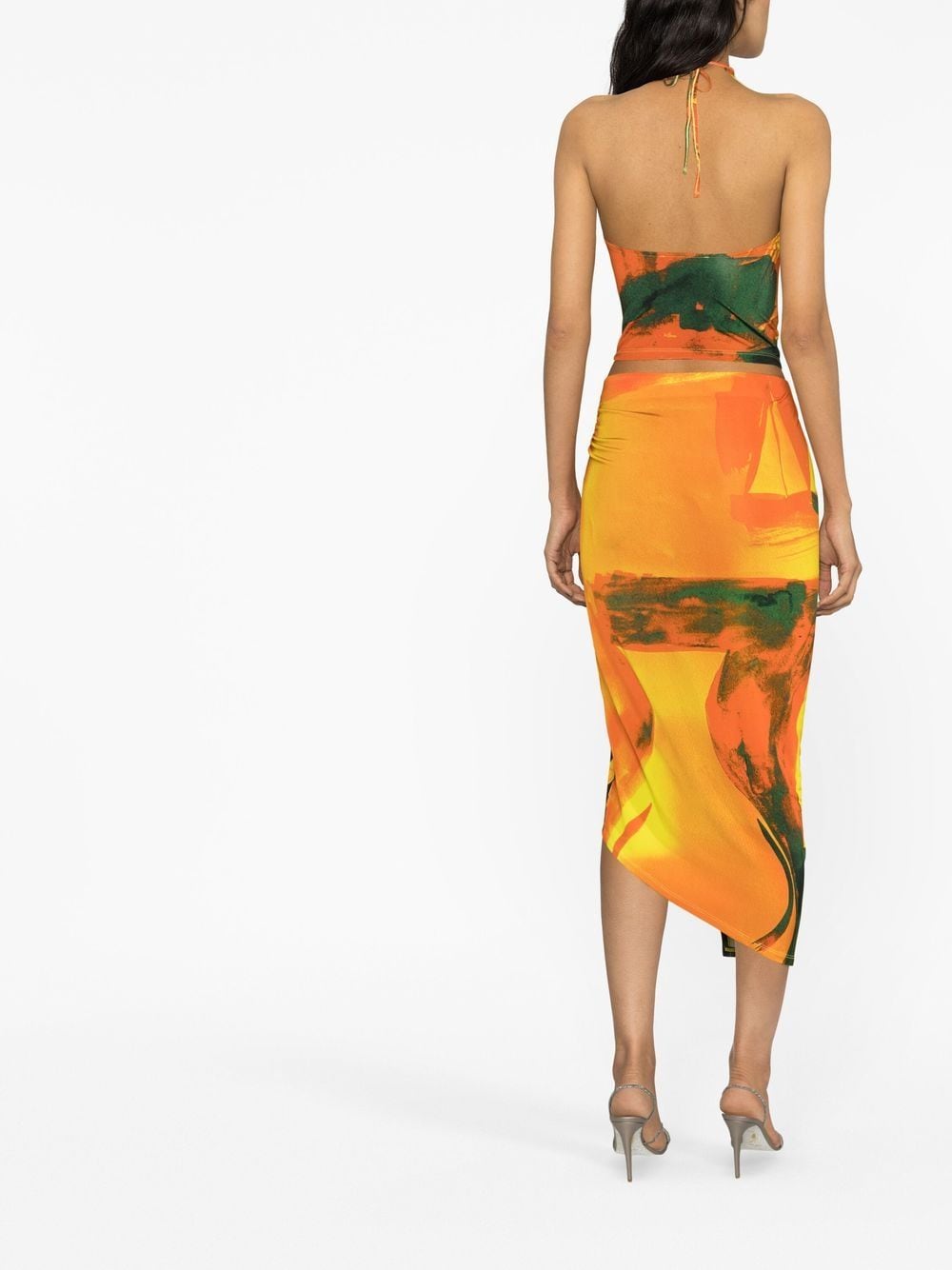 Louisa Louisa Ballou Long Printed Draped Skirt - Image 7