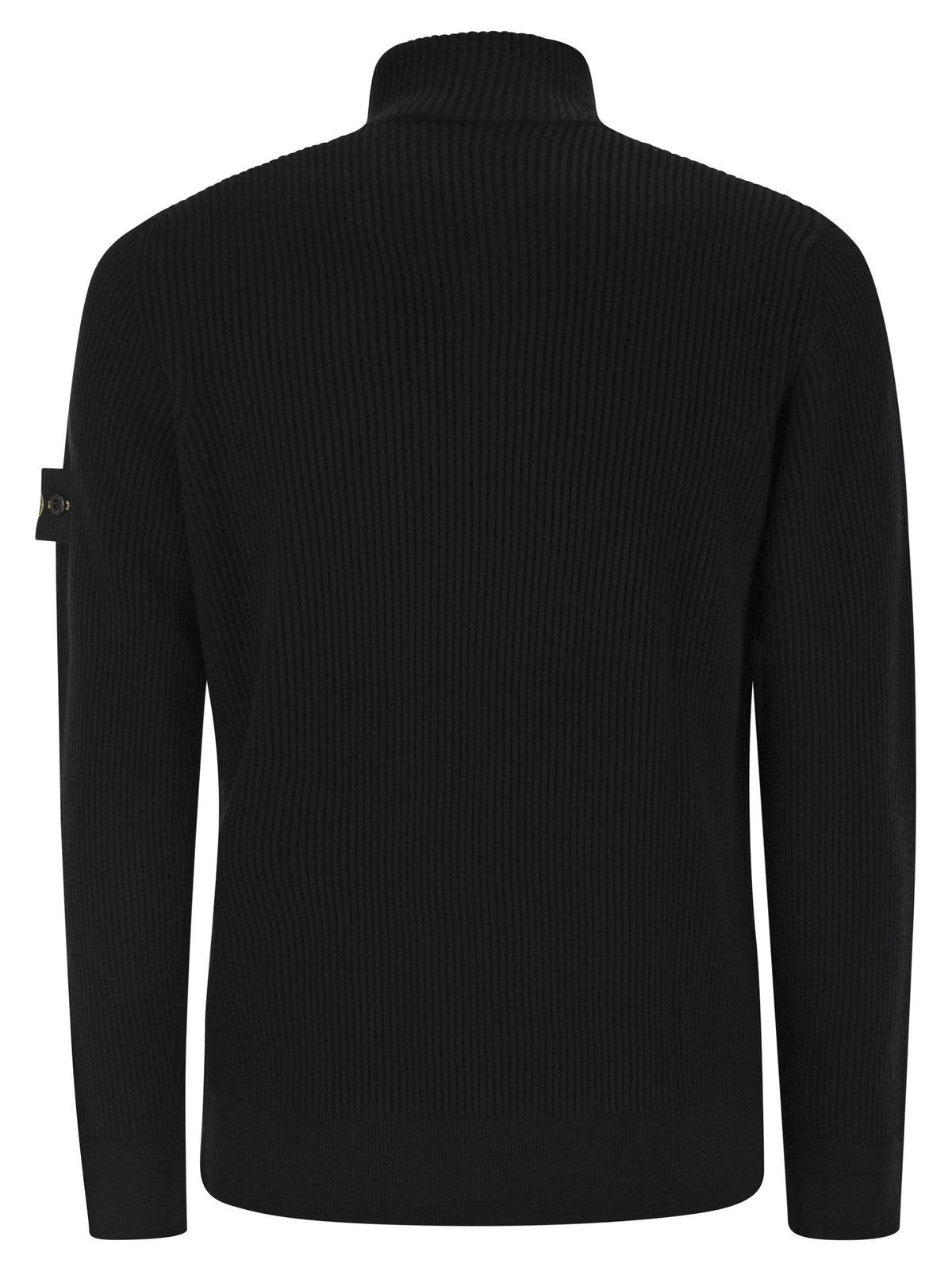 Stone Stone Island Sweater With Zip And Thin Ribbed Edges - Image 7