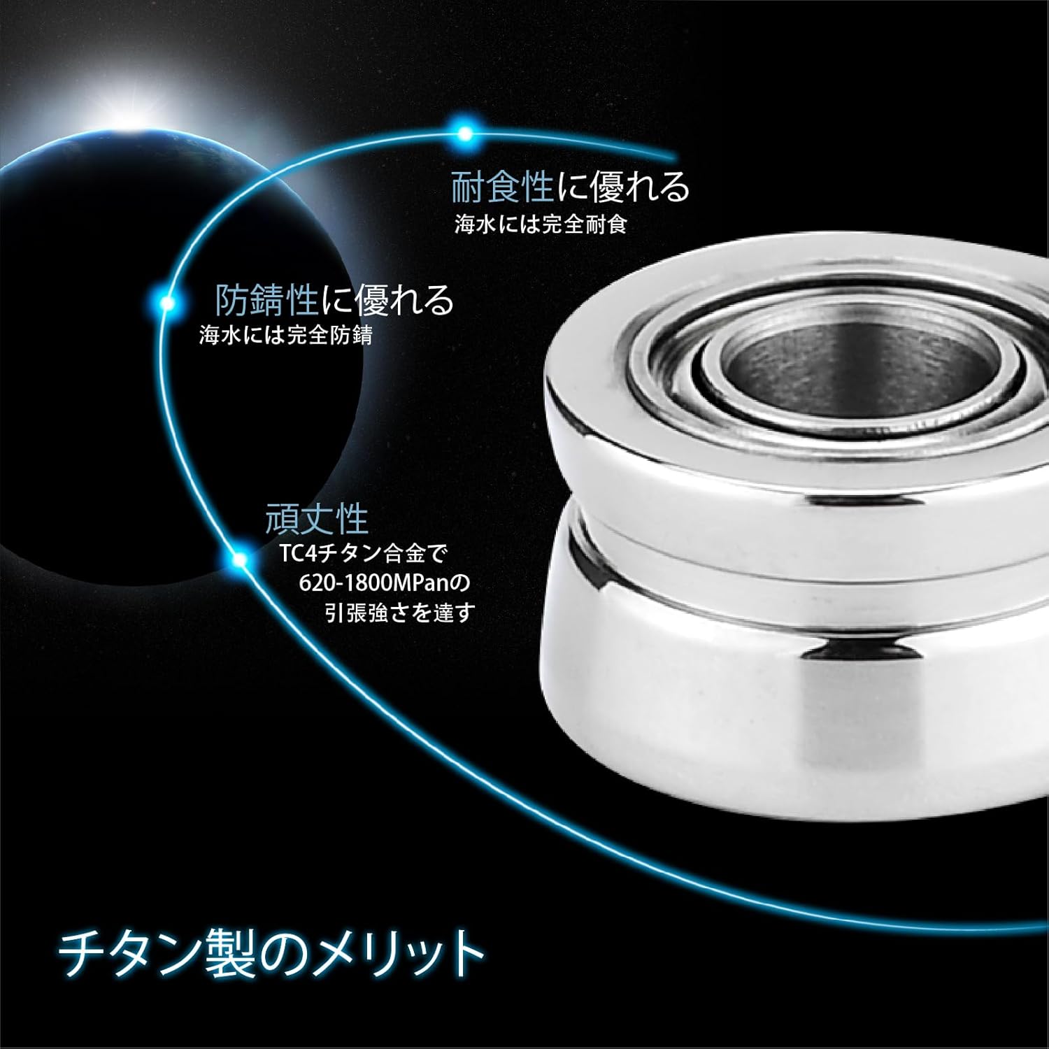 Gomexus HS1-TN Line Roller, Titanium Shimano Spinning Reel, Suitable for High Rotation, High Strength, Stella, Twin Power, Dedicated Line Roller, Increased Distance