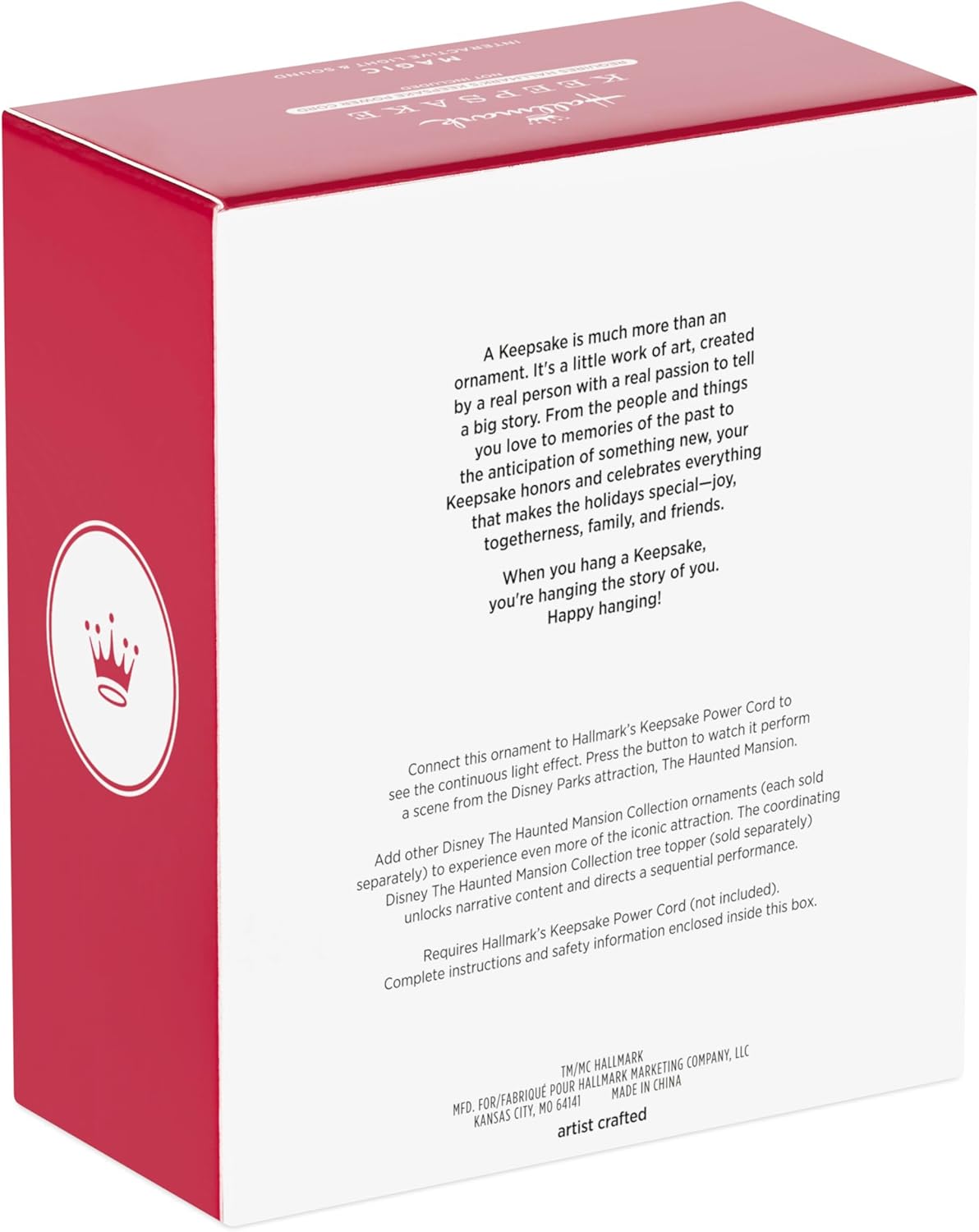 Tarjeta de recuerdo Hallmark 2025, colección Disney La mansión embrujada, fantasmas autoestopistas con luz y sonido, regalos para fanáticos de Disney