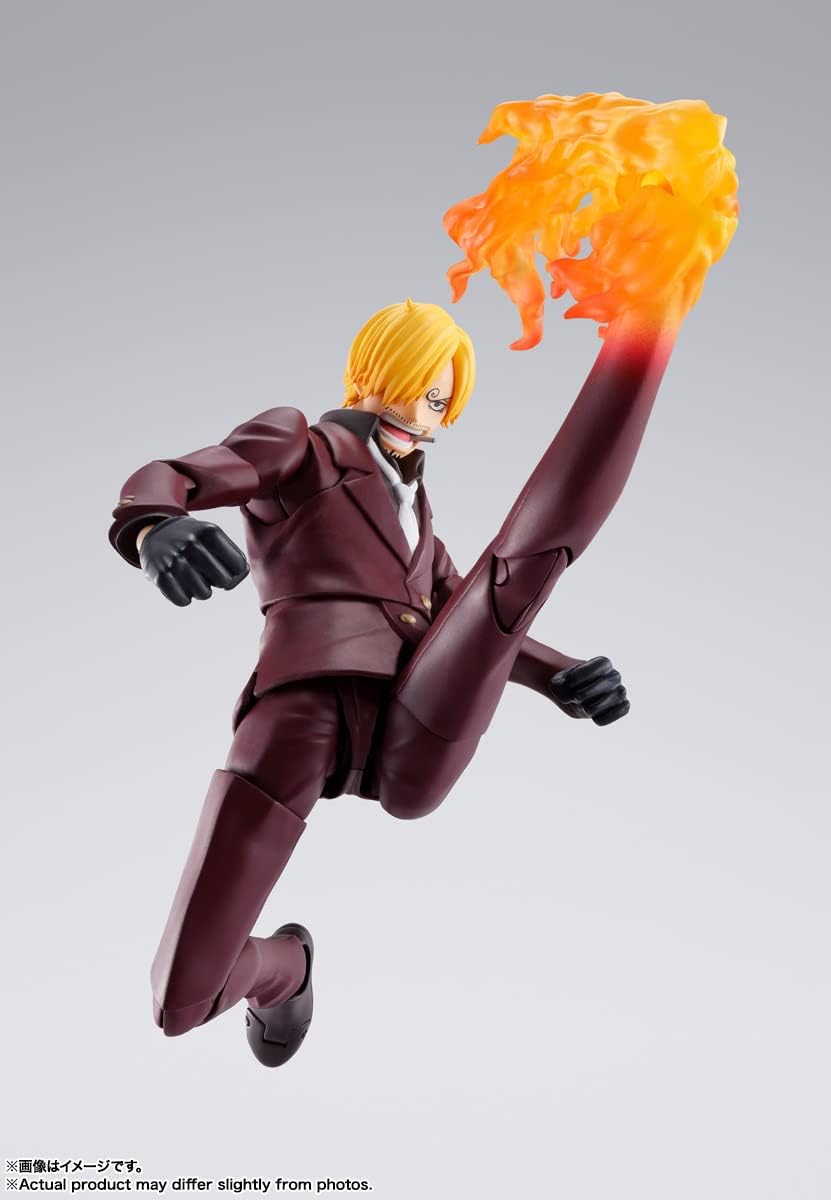BANDAI SPIRITS S.H. Figuarts ONE PIECE Sanji Invasion of Onigashima Approx. 5.9 inches (150 mm), ABS & PVC Pre-painted Action Figure