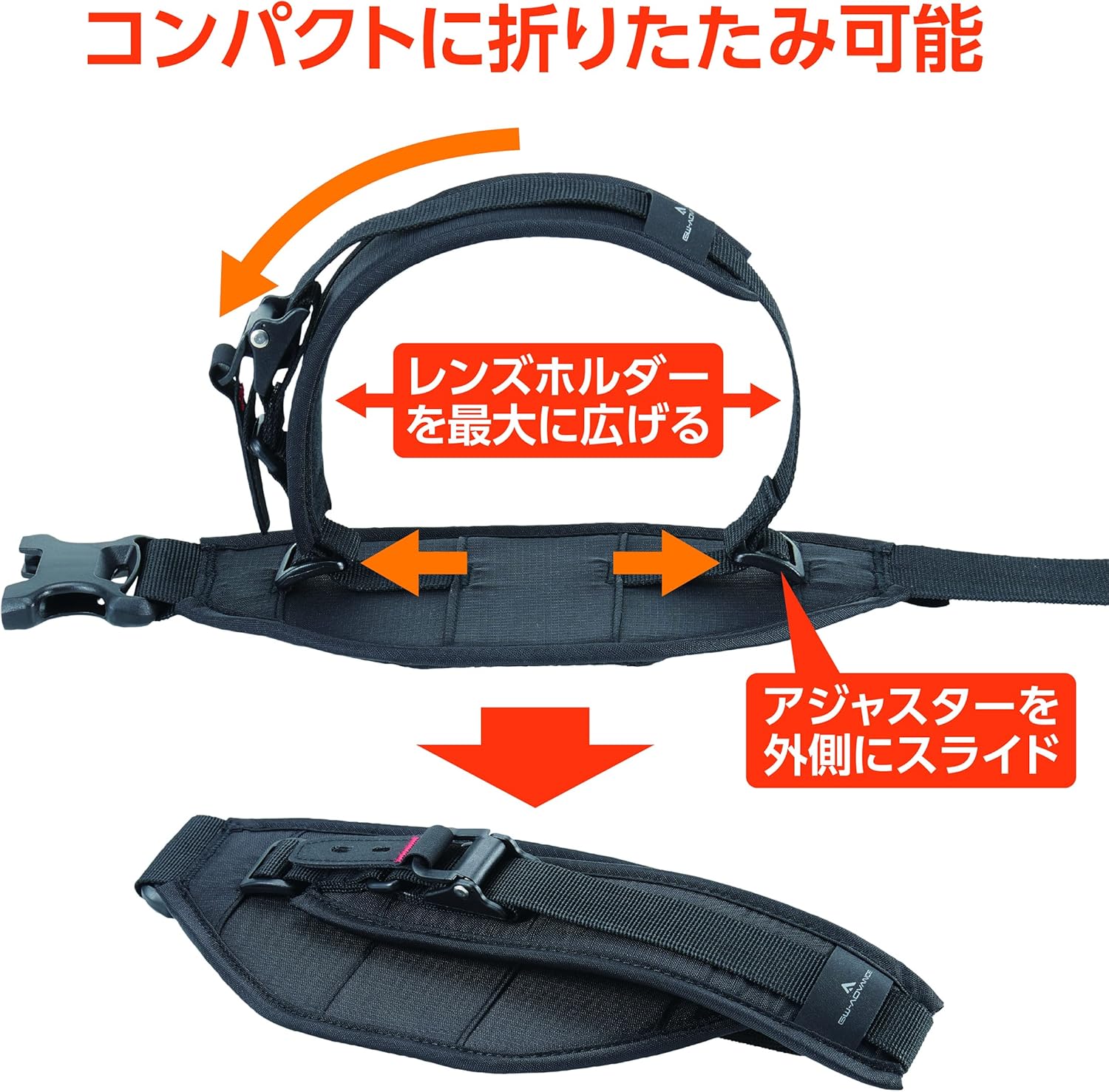 HAKUBA SLR Camera Holster GW-ADVANCE Camera Holster Light 02 S Black SGWA-CHLT2SBK Lightweight Camera Holster for Camera Shaking