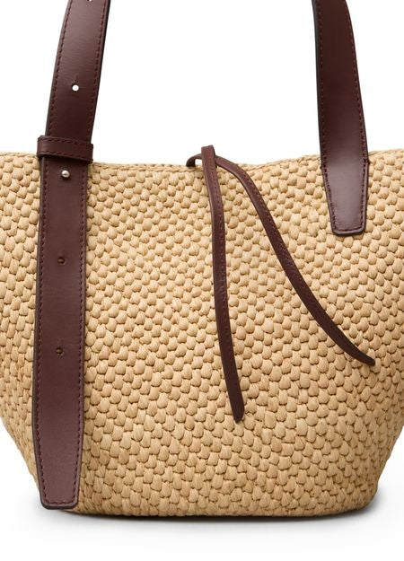 LIE STUDIO Bianca small raffia bag - Image 7