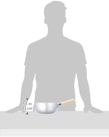 Taniguchi Metal Snow Flat Pot for Gas Fire, 6.9 inches (20 cm), 2.4 L (2.4 L), Made in Japan, Lightweight, Simmered Miso Soup, Japanese Artisans