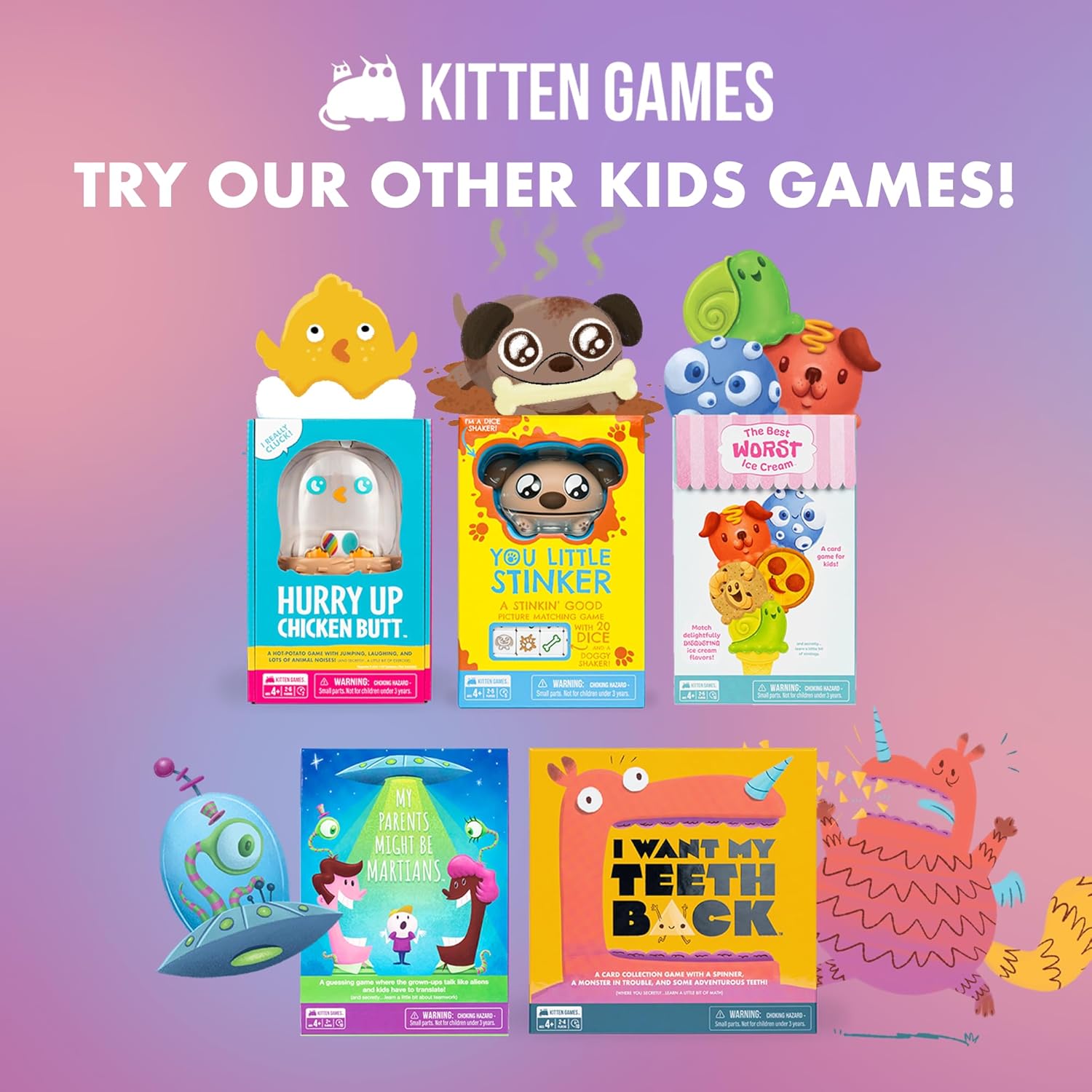 Exploding Kittens Eres un Pequeño Desagradable 2-5 Jugadores - Edades 4+ - 5 Minutos para Jugar - Juego de Combinación con Dados y Agitadados - Juego de Dados Apto para Niños, Juego Familiar Nocturno