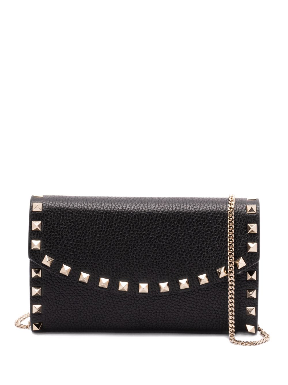 Valentino チェーン上のバレンティーノガラヴァニロックスタッドレザーウォレット - Image 7