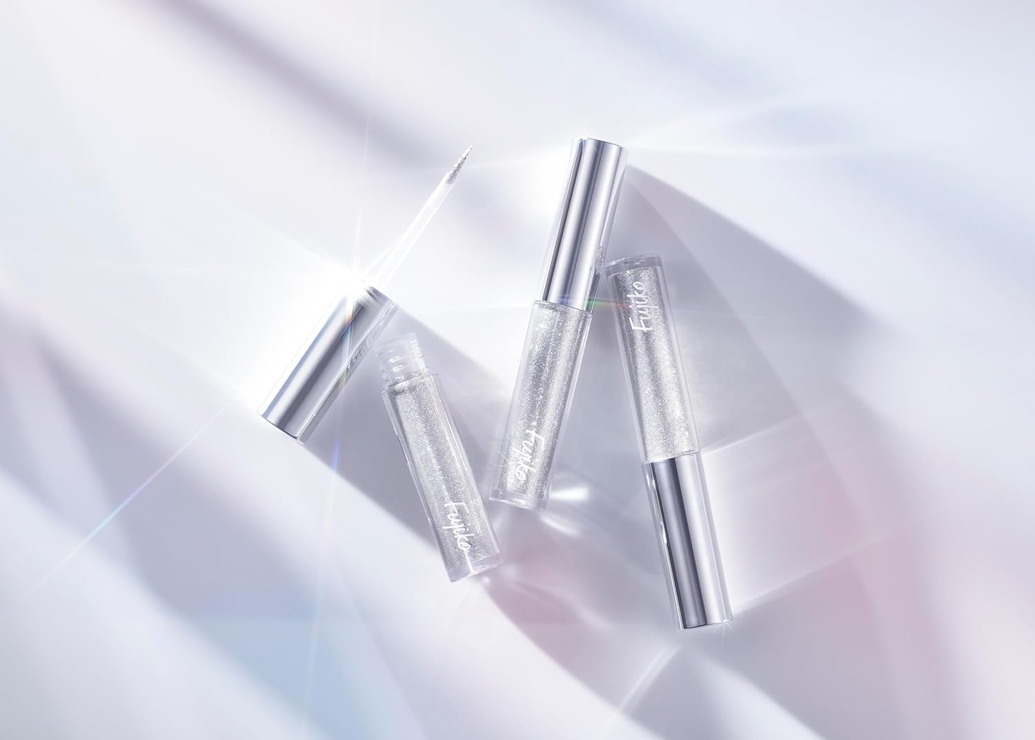 Fujiko Real Silver Liner, 0.07 oz (2 g), Silver Eyeliner, Glitter, Eye Makeup, Dull Resistant