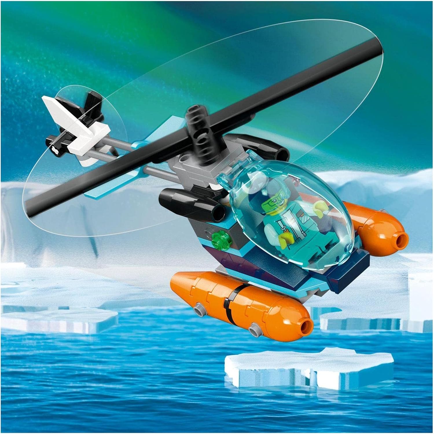 LEGO City Arctic Explorer Ship Toy Blocks, Present, Birthday, For Boys and Girls, Ages 7, 8, 9, Elementary School Students, City Building, Vehicles, Cars, Mini Cars 60368