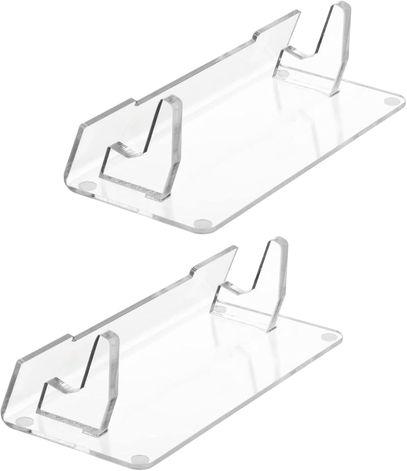 Portable Acrylic Holder for 2PCS Gaming and Watch Console Video Game Accessories Storage Rack Clear Display Bracket