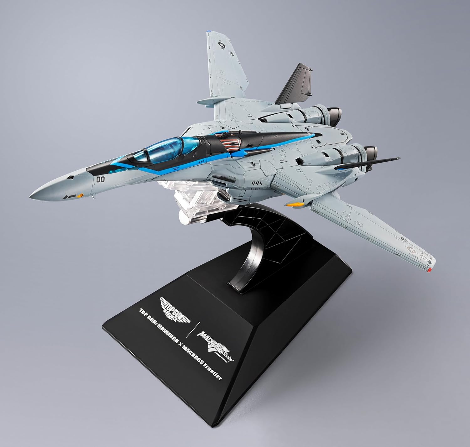 Tamashi Nations DX Chogokin Macross F VF-25 Messiah Valkyrie Top Gun Maverick Version, Approx. 9.8 inches (250 mm), ABS & Die-Cast & PVC Pre-Painted Action Figure