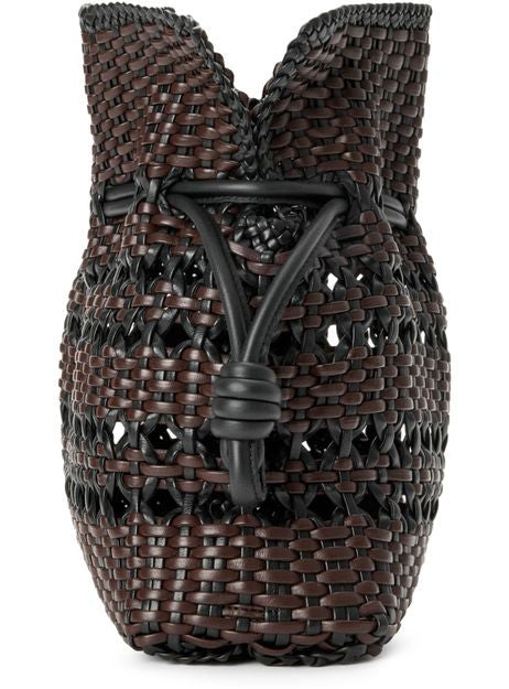 LOEWE Medium Flamenco woven nappa leather clutch - Image 7