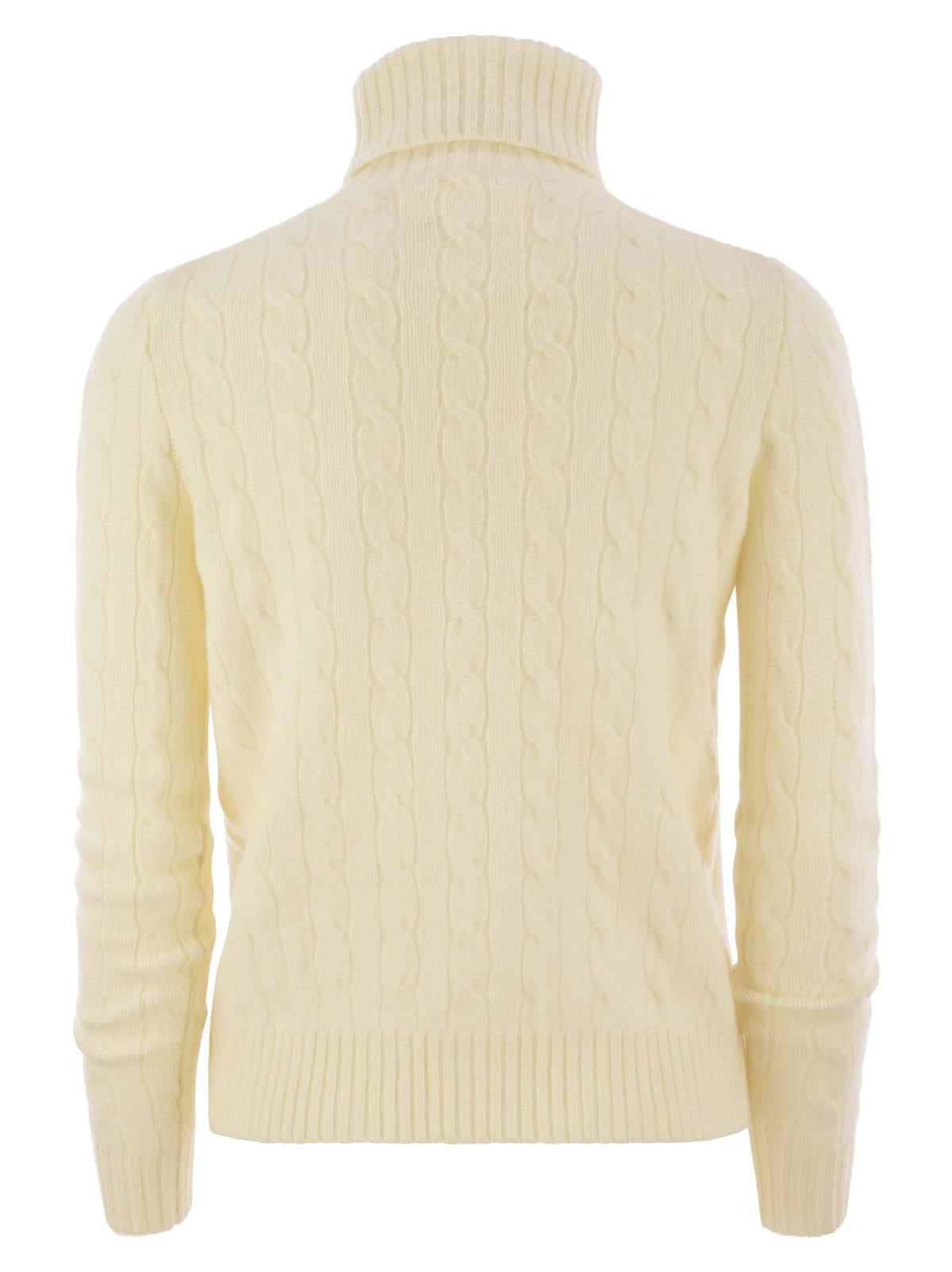 Polo ポロラルフローレンウールとカシミアケーブルニットタートルネックセーター - Image 7