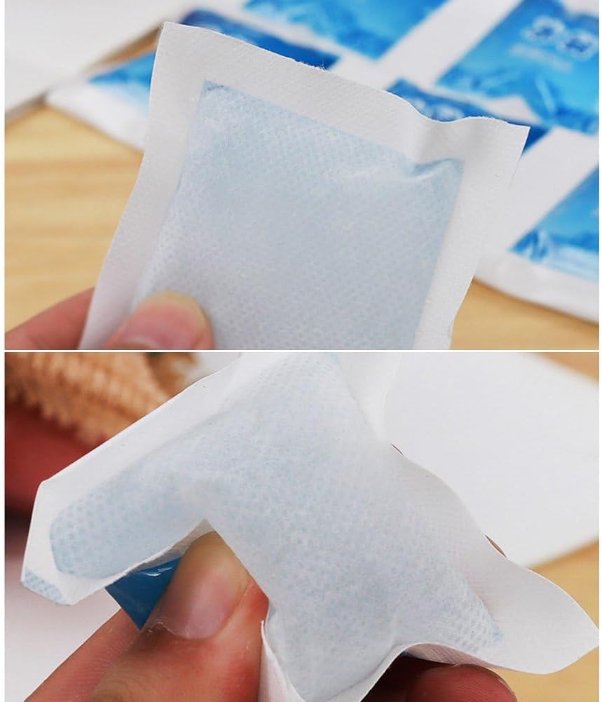 Reusable Gel Ice Bags Automatic Water Absorption Cold Wet Cloth Pain Relief Food Freshness