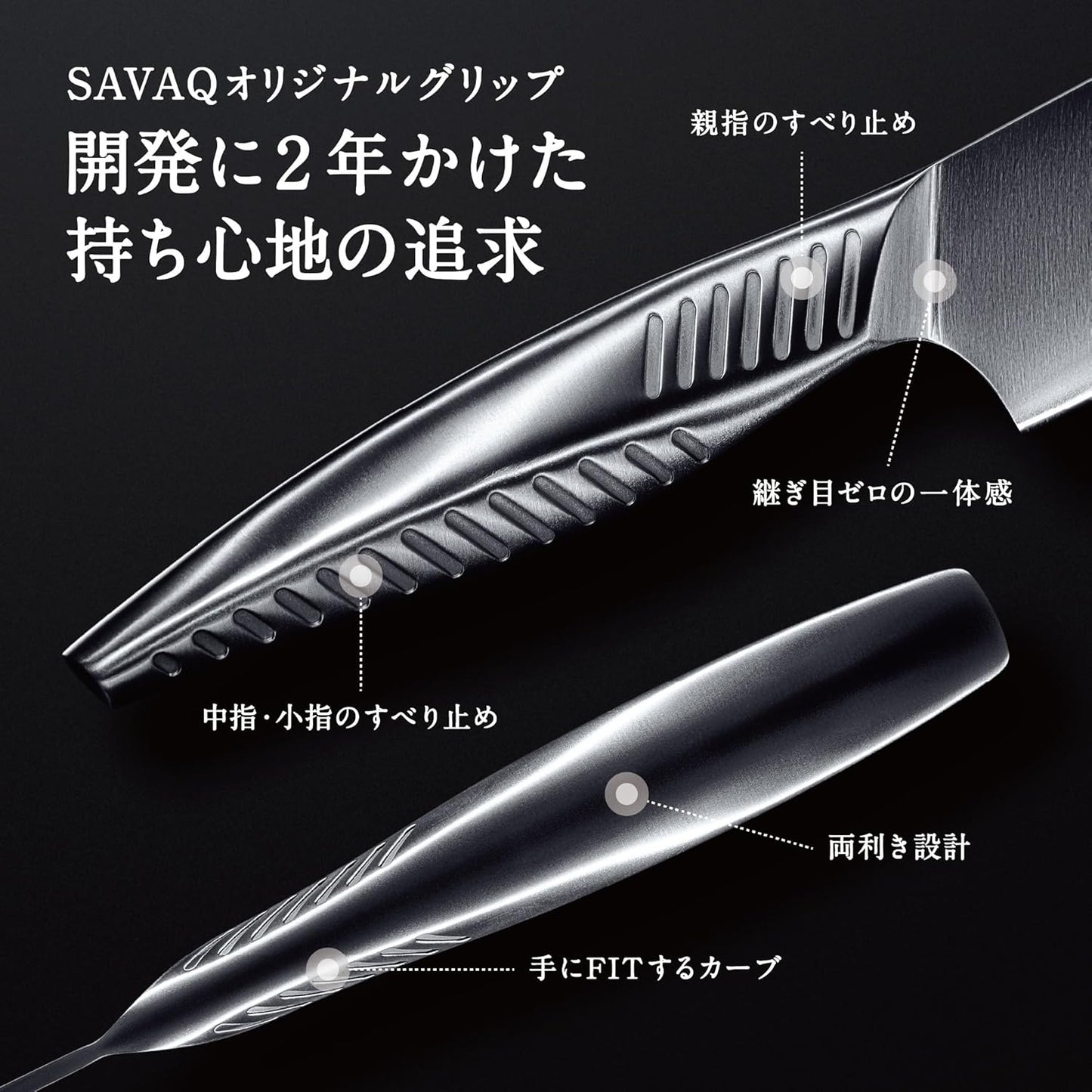 Genuine Santoku Knife, All Stainless Steel, Lightweight, Dishwasher Safe, 7.3 inches (185 mm)