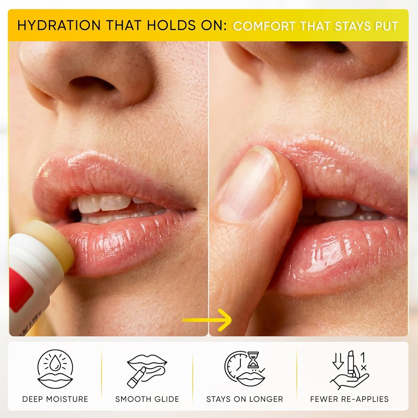 Papaya Naturals USDA - Juego de bálsamo labial orgánico, paquete de 6 – cera de abeja orgánica, manteca de cacao y vitamina E bálsamo labial para labios secos – Cuidado de labios natural hidratante