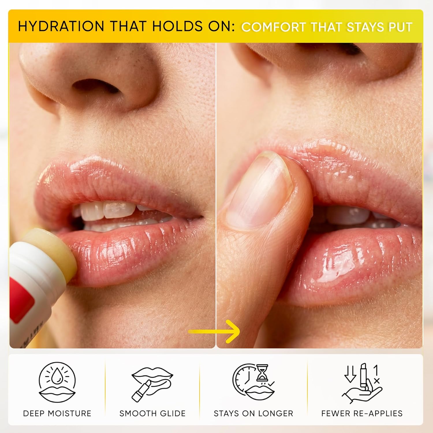 Papaya Naturals USDA - Juego de bálsamo labial orgánico, paquete de 6 – cera de abeja orgánica, manteca de cacao y vitamina E bálsamo labial para labios secos – Cuidado de labios natural hidratante