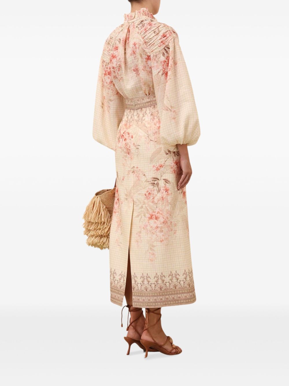 Zimmermann Zimmermannプリントリネンペンシルスカート - Image 7
